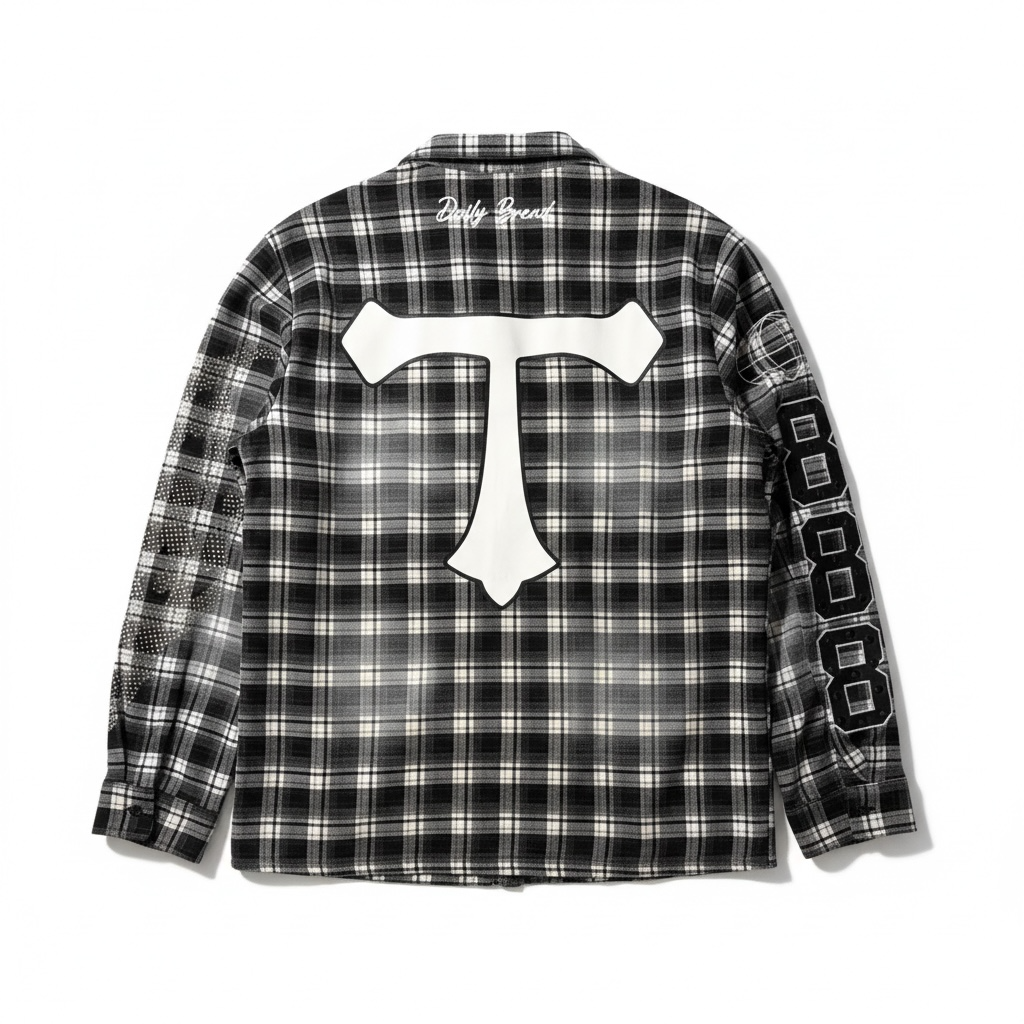 TRAP IMPROVEMENT 888 PLAID SHIRT