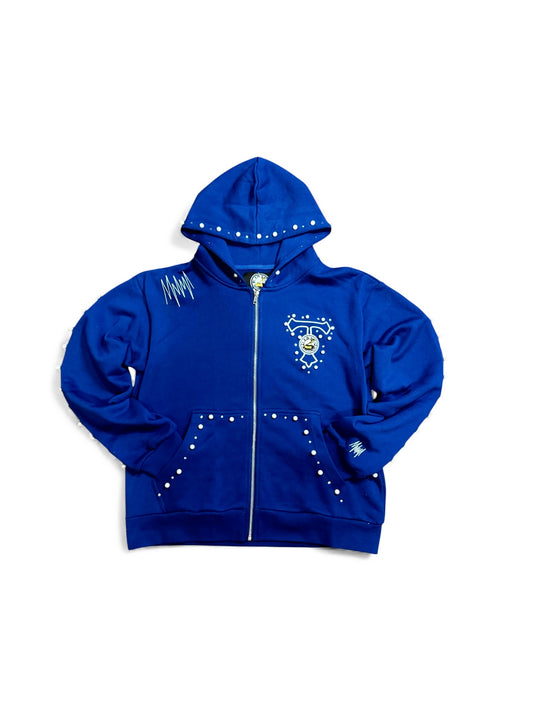 Blue Trap Improvement “Diamonds & Pearls” Zip Hoodie