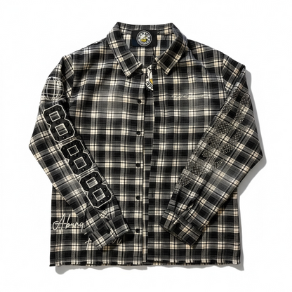 TRAP IMPROVEMENT 888 PLAID SHIRT