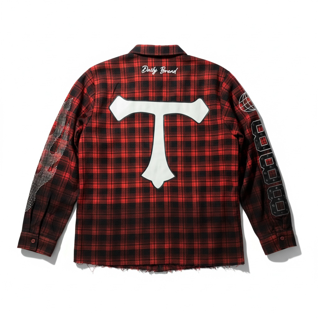 TRAP IMPROVEMENT 888 PLAID SHIRT